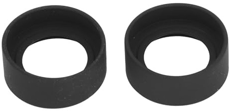 Fafeicy 2 Stück Stereo-Mikroskop-Okular-Augenschutz Gummi-Flachwinkel-Okularschutz Schwarzer Okular-Augenmuschelschutz für Okulare mit 40–42 Mm Schnittstelle