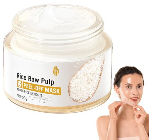 Reis Peel Off Maske Creme, Gesichtsmaske für Frauen, dunkle Flecken Entferner