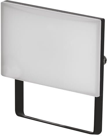 EMOS - LED-Strahler Tambo - ultradünnes Aluminium Flutlicht - wasserdicht - neutralweiß (4000 K) - 1000 lm - 10 W - Lebensdauer 25 000 Std. - Abstrahlwinkel 120° - für Außenbereich - schwarz