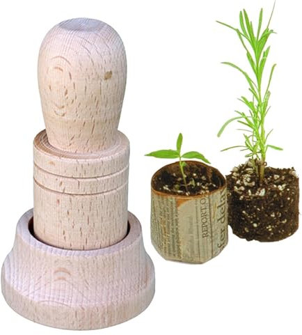 Paper Plant Pot Maker | Paper Pot Maker for Seedlings | biodegradablee Newspaper Plant Pot Maker | Wood Paper Pot Maker | Portable Handcraft Tool for Gardening Lovers, Flowerpot Maker for