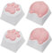 Vaguelly 4pcs Keycaps for Mechanical Keyboard Cute and Gaming Keycaps Easy to Install for Unique