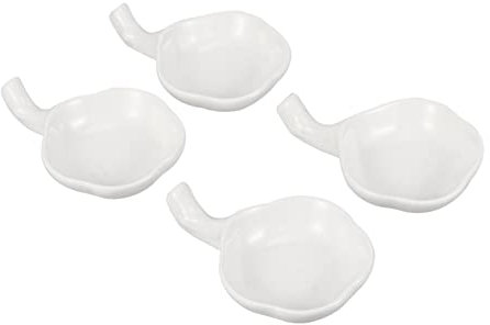 NAMOARLY 4Stücke Keramische Sojasauce Schalen Multifunktionale Geschmackswürdelungsplatten Praktische Servierplatten Für Soßen Und Dips Für Tischdekoration