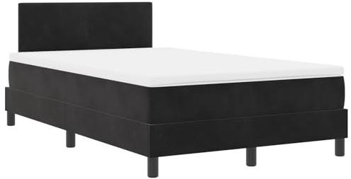 Homgoday Boxspringbett mit Matratze Schwarz Samt G?stebett Familienbett Model3339160