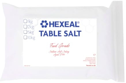 Hexeal Table Salt 1kg Bag – Cooking and Seasoning | For Everyday Culinary Use, Enhancing Flavors in Your Favorite Dishes