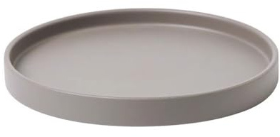 SDA287MZ Léger Bac à Plantes Rond, Soucoupe for jardinière de Balcon, Salon, Grande Taille(Grigio,3XL)