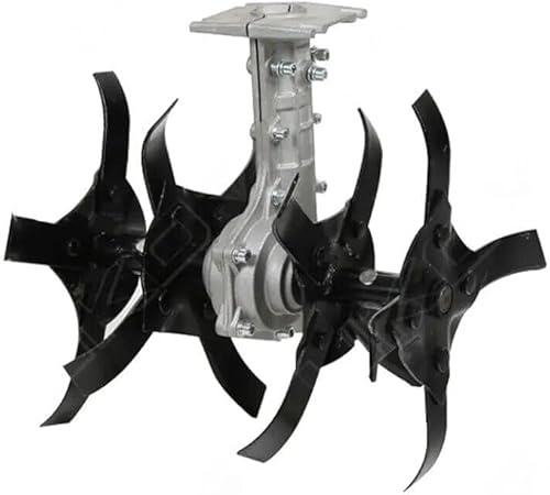 GrecoShop Accessorio Motozappa/Motocoltivatore Fresa/Zappa/Zappetta/Coltivatore Rotante per Decespugliatore 9 denti universale 28 mm