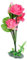sourcing map Pink Plastic Lotus Flower Plant Aquarium Fishbowl Waterscape Decor Ornament