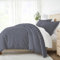 Hotel Collection ieh-duv-Quad-King-gr Home Collection Quatrafoil, Navy, Queen