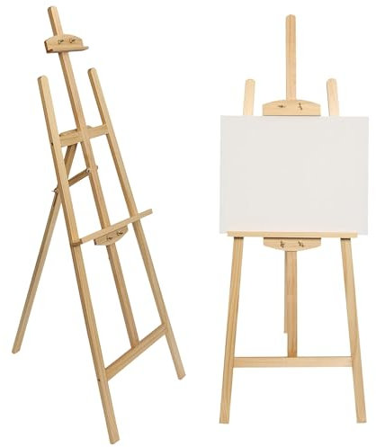 Artistik Premium Easel | Easel Stand for Artists & Weddings | Adjustable Height, Pinewood Easel for Painting | Professional Wooden Easel for Painting, Sketching, Display and More