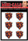 Wincraft 6er Gesicht Aufkleber 3cm - NFL Chicago Bears