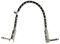 vhbw Guitar Patch Cable 30cm Jack Cable for Pedal Board - Patch Cord with 6.3mm Jack Plug, Right Angle, Braided, silver/white
