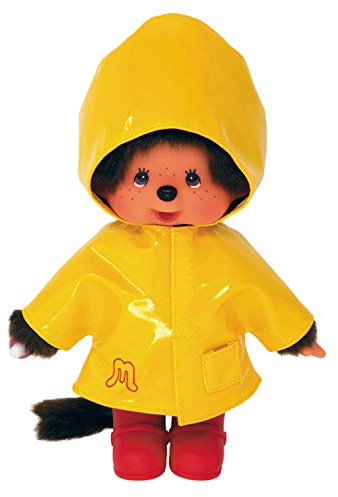 BANDAI - Monchhichi - Plüschtier Monchhichi Gewachst Gelb - Ikonisches Affenkuscheltier der 80er Jahre, Superweiches Kuscheltier 20 cm für Kinder - Spielzeug für Kinder ab 2 Jahren - SE22117