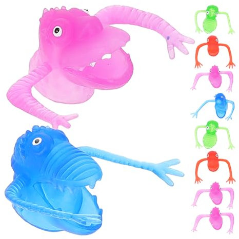 Tomaibaby Monster-Fingerpuppen, lustiges Dinosaurier-Finger-Set, Spielzeug, Mini-Fingerpuppen für Kleinkinder, kleine Hände, Geburtstagsgeschenke, Partyfüller, 10 Stück