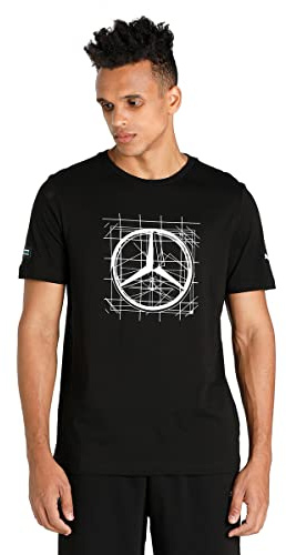 Puma Herren Tops Mercedes F1 Logo Herren T-Shirt S Black