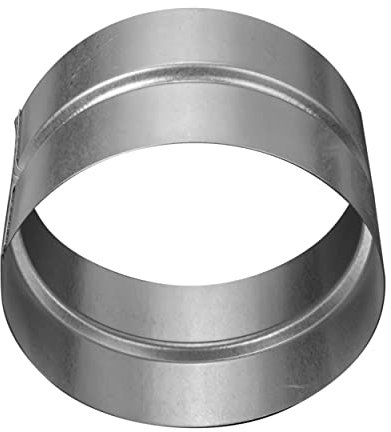 Repa Market 4 Inch (100mm) Metal Duct Connector – Galvanized Steel Vent Pipe Coupler – Round HVAC Duct Extension – Rigid Dryer Hose Adapter – Ventilation System Fitting for Home & Commercial Use