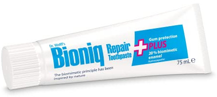 Dr. Wolff's Bioniq Repair Plus Toothpaste 75ml | Sensitive Toothpaste with Added Gum Protection | Fluoride-Free Toothpaste for Daily Use | Enamel Repair Toothpaste | Toothpaste for Travel & Home