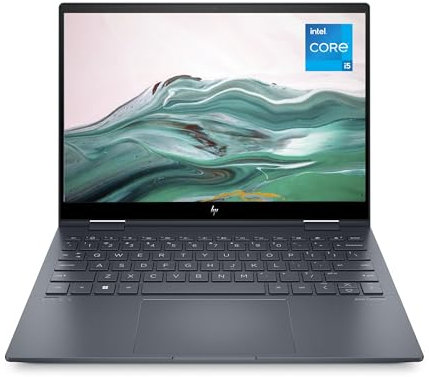 HP Envy x360 13-bf0000sf PC Ultraportable Convertible et Tactile 13.3 2.8K OLED (Intel Core i5-1230U, RAM 16 Go, SSD 512 Go, AZERTY, Windows 11 Famille) Bleu espace