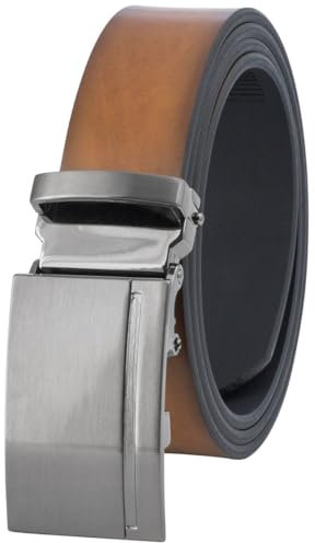 LINDENMANN Gürtel Herren Ledergürtel Herren Gürtel Herren, Rindleder-Gürtel mit Automatik-Koppelschließe braun, Größe/Size:95, Farbe/Color:braun
