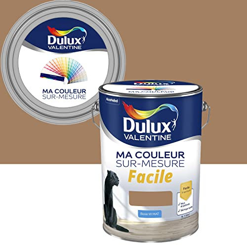 Ma Couleur Sur-mesure par Dulux Valentine – Peinture Intérieure Murs, Plafonds, Boiseries - Facile à appliquer - Mat Miel Ambré 5 L