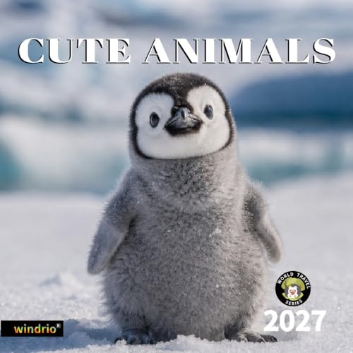 Wandkalender 2024, November 2023 - Dezember 2024, Wandkalender Babytiere, 30,5 x 61 cm geöffnet, volle Seite, Monate dickes und stabiles Papier für Geschenk, perfekte Kalenderorganisation und Planung