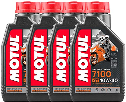 4 LITRI LT OLIO 7100 10W40 MOTO SCOOTER 100% SINTETICO 4 TEMPI JASO T903 MA2 TAGLIANDO MOTO