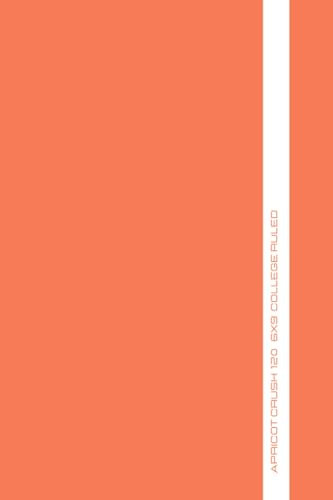 Apricot Crush Notebook / Pantone Colour of the Year 2024 / 120 pages| college ruled| 6 x 9| A5