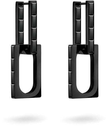 Liebeskind Ohrring LJ-1374-E-38 aus Edelstahl in schwarz