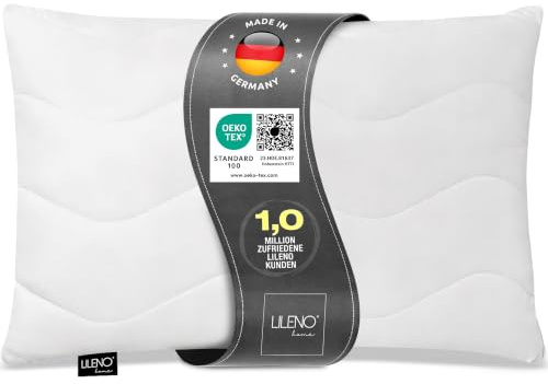 LILENO HOME Kissen 50x70 (1er Set) – 95 °C waschbar, Ökotex 100 | Allergiker Kopfkissen 50x70 anpassbar für idealen Schlaf – Schlafkissen, Bettkissen, Polster, Pillow