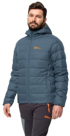 Jack Wolfskin Herren Ather Down Hoody M Daunenjacke, Midnight Sky, XL EU