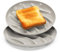 Sandwich- und Toastplatte EVER TOAST. Hält alles knusprig. 100% recycelter Kunststoff, wellenartiges Design, für Brot, Toast, Sandwich, Pizza, Grillkäse, Painini, Croissant und mehr.