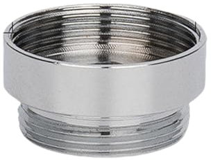 YRAKOZIN Messing Wasserhahn Adapter, Küche Bad Wasserhahn Aufsatz zum Anschließen von Wasserhähnen und Strahlregler, Gartenschläuchen, Wasserreinigern (Außengewinde M22 auf Innengewinde M24)