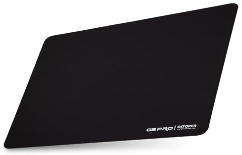 GITOPER G2 PRO Esports Gaming Mouse Pad-Soft Base Non-Slip with Smooth Surface Fabric Speed Type (Black)
