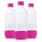 Ersatz-Kohlensäurewasserflaschen für SodaStream, 1 Liter, BPA-frei und auslaufsicher (kompatibel mit Fizzi, One Touch, Jet, Source, Play, Genesis, Power-Modellen), 3 Stück (Rosa)