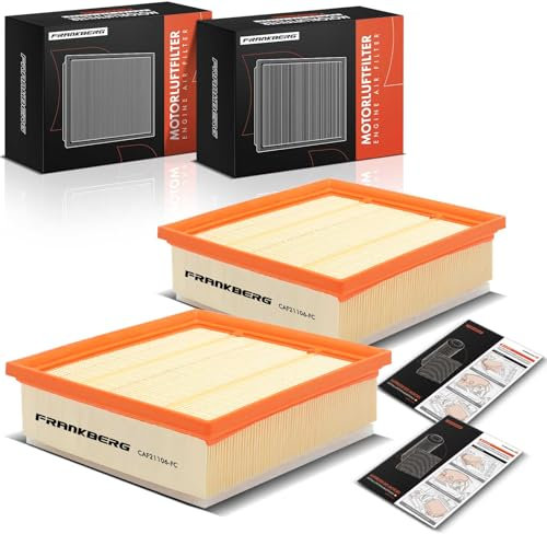 Frankberg 2x Engine Air Filter Petrol/Diesel Compatible with Corsa D S07 1.0L-1.7L 2006-2014 Corsa D Box/Hatchback S07 1.0L 1.2L 2006-2014 Punto 1.4L 2010-2012 Replace# 55184249