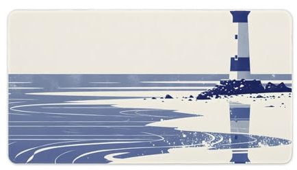 Glidefish Gaming Mouse Pad, Office Desk Mat, Large Non-Slip Rubber Base Mousepad, Desk Pad with Stitched Edges, Waterproof Desk Writing Pad, 16''×30''(40×75cm) Aircraft