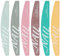 SUTOKAKA Nail Files and Buffers Kit 6Pcs 100/150/180/220/240/280/1000/4000 Grit Professional Emery Boards Reusable Washable Coarse Nail File for Gel Nails