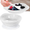 Spill Proof Scoop Plate and Bowl with Non-Skid Suction Base, Adaptive Self-Feeding Dinnerware for Elderly and Disabled(White)