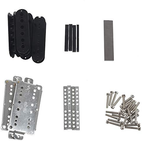Swiixxer A Satz Gitarren Humbucker Ton Abnehmer Kits für ZubehöR/Cupronickel Grund Platte/Spacer/Bobbin/Pole/Bar Alnico V Magnet