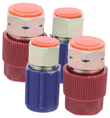 Gatuida 4piezas Kit De Adaptadores Rápidos para Carga De Aire Acondicionado Coche Acoples Cubierta Protectora Conversión para Recarga