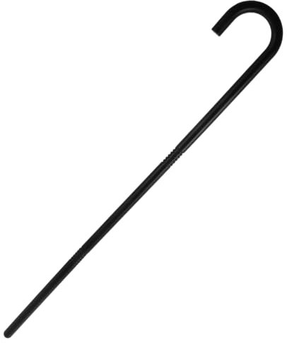 VALICLUD Opa Retro-krücken Zuckerstangen-gehstock Spazierstock Dekoration Rohrstütze Zauberstab Halloween-kostüme Spazierstöcke Spielzeugstock Opa -kostüm Kostüm Spazierstöcke Black Plastik