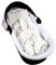 Babylux Babydecke Musselin 75x60 cm – Weiche Kuscheldecke für Kinderwagen & Stubenwagen, Atmungsaktiv, Perfekt für Sommer, Geschenk für Neugeborene MPM (D3 Herzen Braun)