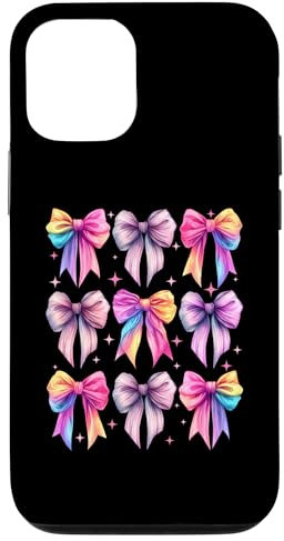Kokette Schleife Aquarell Bunte Pastellbänder Muttertag Hülle für iPhone 12/12 Pro