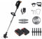 LOMCOT Tagliaerba Elettrico da 1000 W 24 V con Batteria da 22980 mAh Tagliaerba a Batteria Senza Fili Tagliaerba da potatura da Giardino Regolabile in Lunghezza(2 Battery)