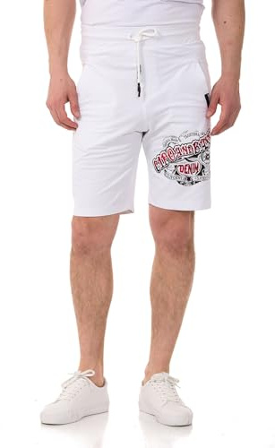 Cipo & Baxx Herren Capri Hose Bequeme Sommerhose aus Baumwollmix 3/4 Freizeithose mit Stretch
