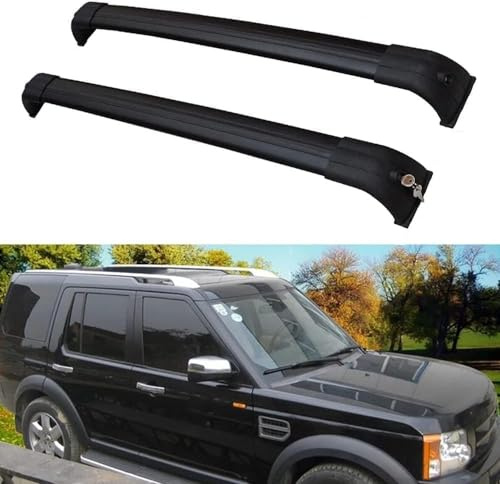 DRYFAL DachträGer RelingträGer für Land Rover Discovery 3 4 LR3 LR4 2003-2016 Dachgepäckträger Aluminium mit Dachreling für Fahrradträger Dachboxen Skihalter