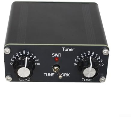 ZAMETTER QRP Manueller Antennentuner, 5 W, kontinuierliche Leistung, Amateurfunk-Antennen-Tuner, Metallkonstruktion, BNC-Eingang, Ausgang 3–28 MHz, Frequenzbereich, symmetrische Linie