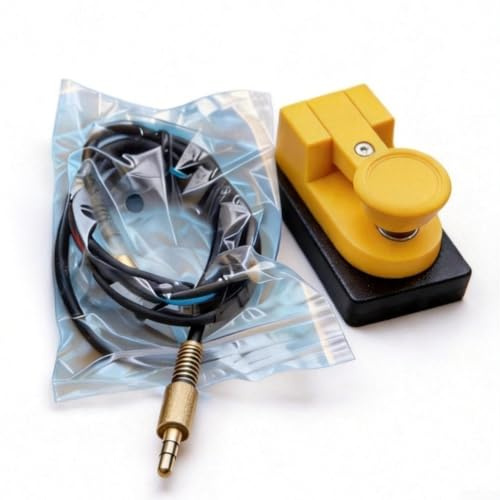 Portatile per mini per morse Chiave codice regolabile CW Telegraph per prosciutto Radio Pratica - ABS stampato 3D con base antiscivolo 6,95 cm (giallo)