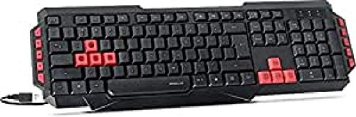 Speedlink LUDICIUM Gaming Keyboard - Gamer USB-Tastatur mit 10 Multimediatasten für PC/Computer/Laptop, schwarz