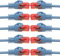 BIGtec - 10 Stück - 0,5m Gigabit Netzwerkkabel Patchkabel Ethernet LAN DSL Patch Kabel blau (2x RJ-45 Anschluß, CAT.5e, kompatibel zu CAT.6 CAT.6a CAT.7) 0,5 Meter