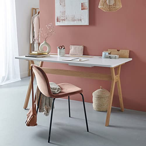 Générique Mob-in Bureau scandinave 150 cm MOBOX Blanc